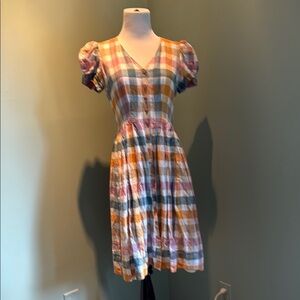 Gal Meets Glam Plaid Button-Down Dress